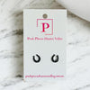 Horseshoe silver stainless steel studs