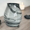 Black & white marble electric wax warmer (heat plate, no globe)