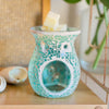 Turquoise mosaic tealight warmer