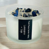 Lemongrass & Sage crystal infused candle