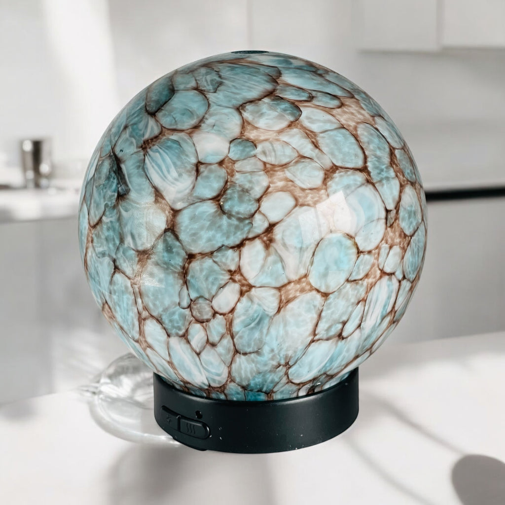 Blue marble electric diffuser