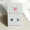 Dragonfly silver studs