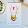 Horseshoe gold necklace