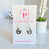 Silver horseshoe earrings