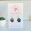 Silver paw earrings