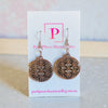 Geometric timber earrings