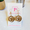 Timber swirl earrings