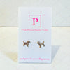 Dog silver studs