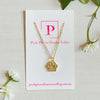 Paw gold sparkle necklace