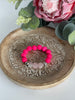 Kids lava bead bracelet with rose quartz heart beads