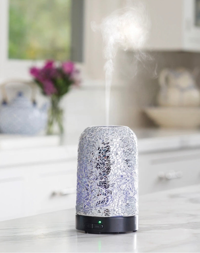 Silver Reflection Mosaic Electric Diffuser | Posh Pieces Hunter Valley