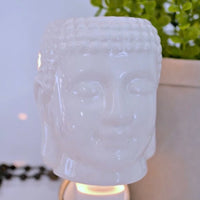 Pluggable electric wax warmer - White Buddha